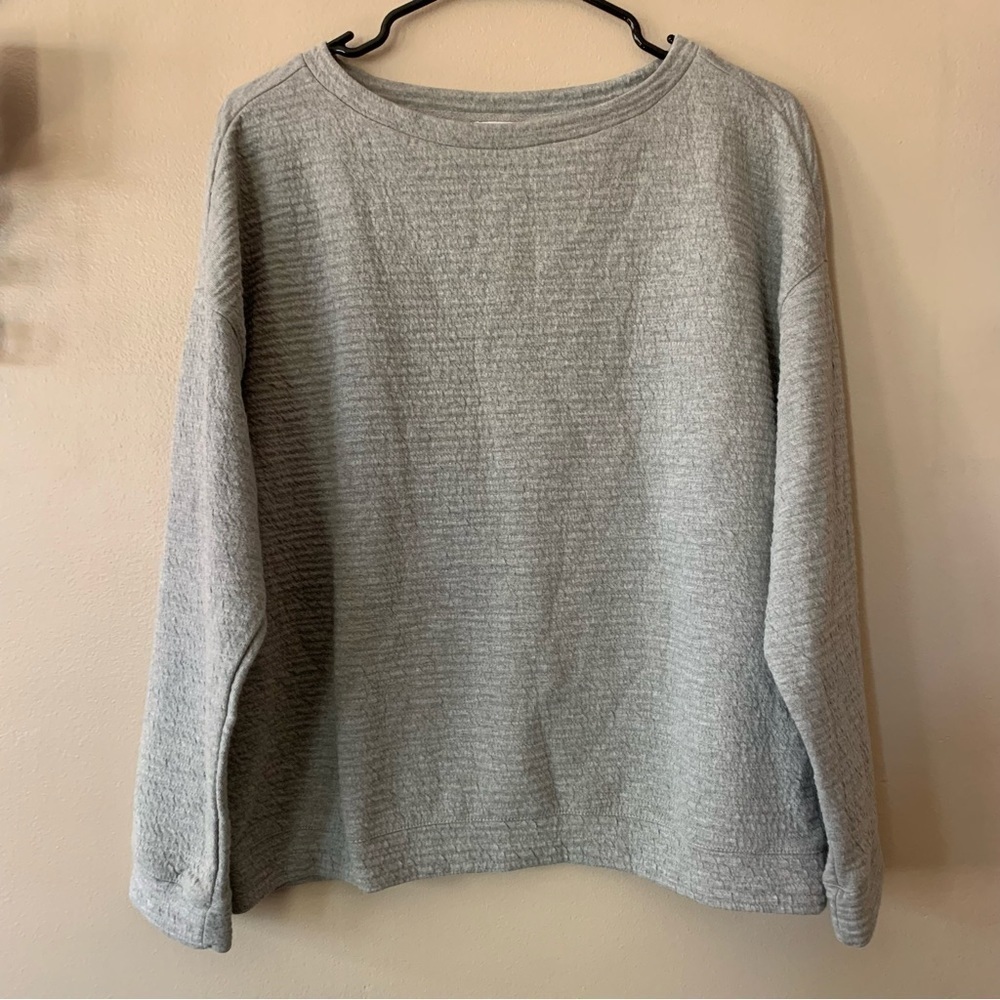 NWT Zara Long Sleeve Grey Pullover Sweater Size Medium